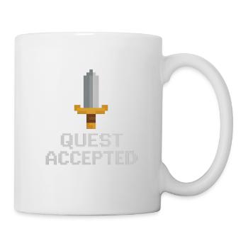 Sword Pixel Accepté par la quête - Mug blanc - blanc - Droite