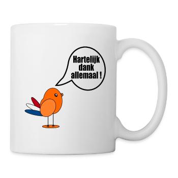 Niederländisch Vielen Dank Euch - Tasse - Weiß - Rechts