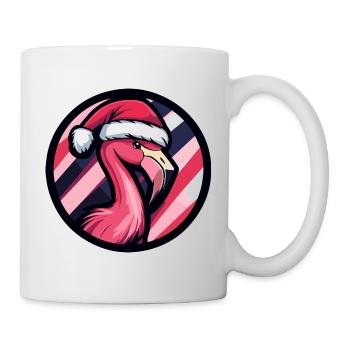 Flamingo Santa Christmas Design - Mug - white - Right