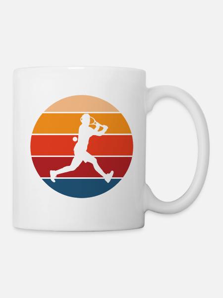 Tennis - Tasse - Weiß