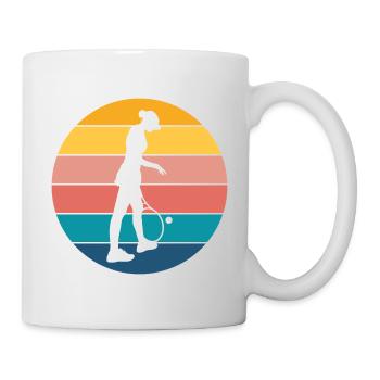Tennis - Tasse - Weiß - Rechts