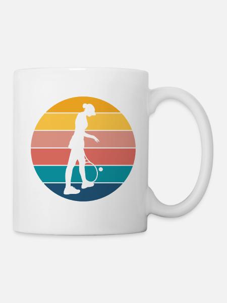 Tennis - Tasse - Weiß