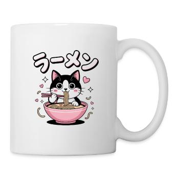 Ramen Cat - Food Lover Design - Mug blanc - blanc - Droite