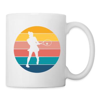 Tennis - Tasse - Weiß - Rechts