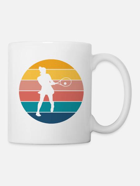 Tennis - Tasse - Weiß