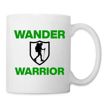 Wander Warrior – Trail is my territory, hiking - Mug - white - Right