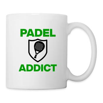 Padel Addict – The court is my home, sport - Mug - white - Right