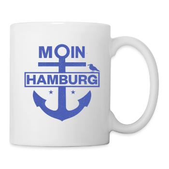 Moin Hamburg - Tasse - Weiß - Rechts