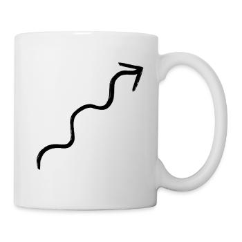 wavy arrow - Mug - white - Right