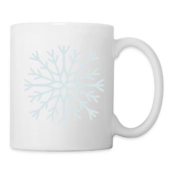 Eisige geometrische Schneeflocke - Tasse - Weiß - Rechts