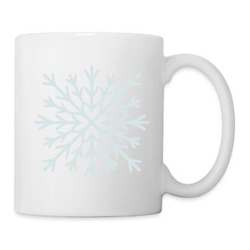 Frostiger Schneeflockenglanz - Tasse - Weiß - Rechts
