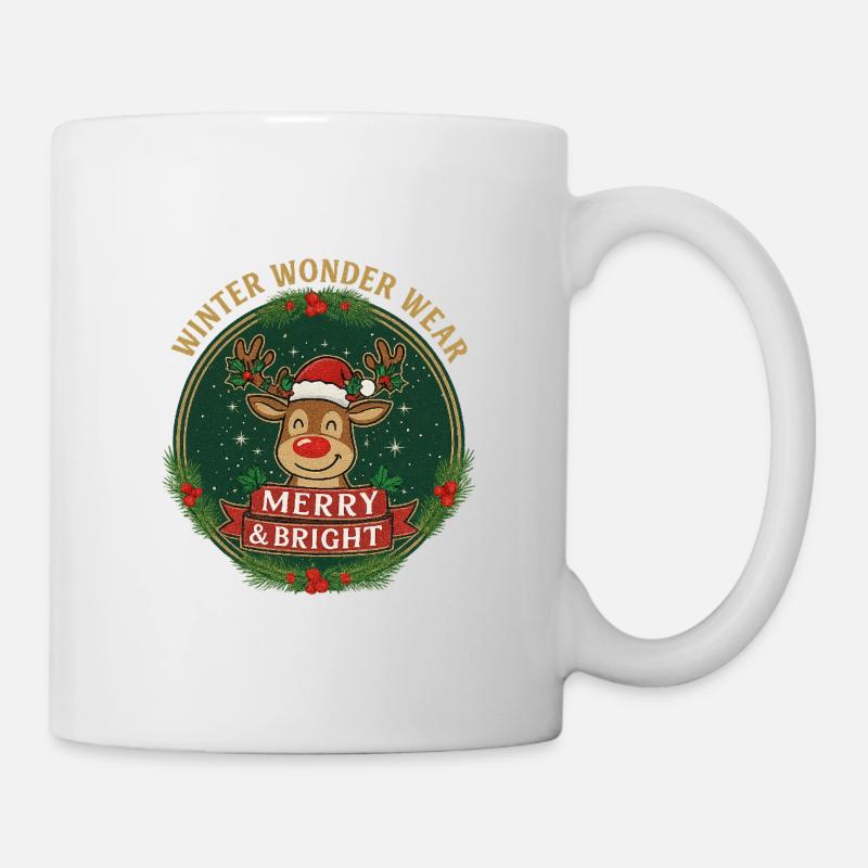 Winterreindeer Merry & Bright - Tasse - Weiß