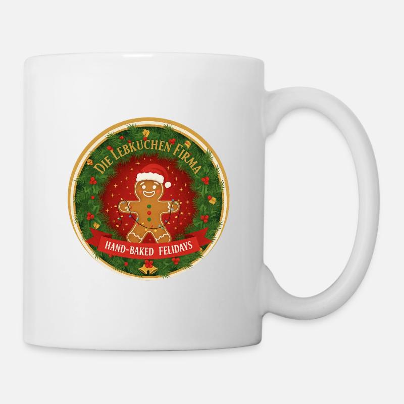 Lebkuchen Festlogo Kreis - Tasse - Weiß