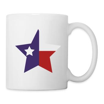 Drapeau de l’Étoile du Texas - Mug blanc - blanc - Droite