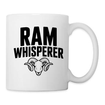 Murmureur de bélier - Mug blanc - blanc - Droite