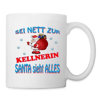 SERVEUSE DU PÈRE NOËL - Mug blanc - blanc - Droite