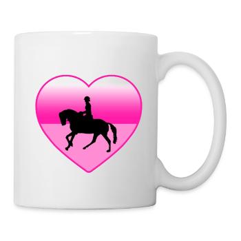 Chevaux - Mug blanc - blanc - Droite
