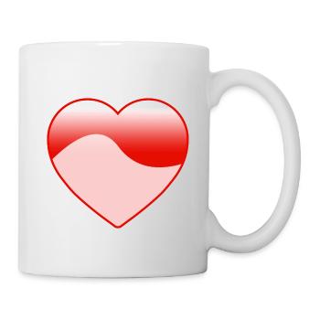 Amour - Mug blanc - blanc - Droite