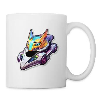 Neon Rennhelm Drachenstil - Tasse - Weiß - Rechts