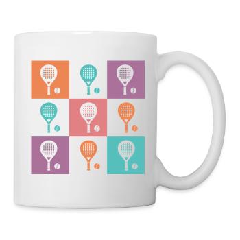 Padel Racket für Spieler & Fans - Tasse - Weiß - Rechts