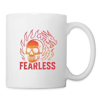 Crâne de Flamme Intrépide - Mug blanc - blanc - Droite