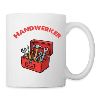 Illustration de la boîte à outils Craftsman - Mug blanc - blanc - Droite