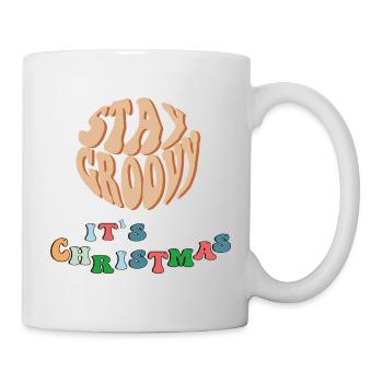 Stay Groovy Christmas  - Tasse - Weiß - Rechts