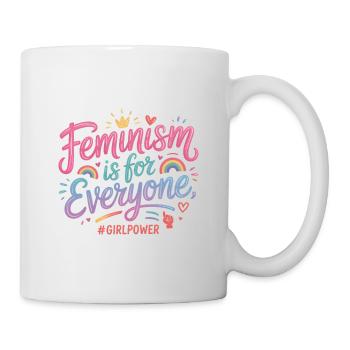 Le féminisme est pour tout le monde - T-shirt Féminisme - Mug blanc - blanc - Droite