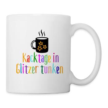 Dipping Poop Days in Glitter – Good Mood, Freeude - Mug - white - Right