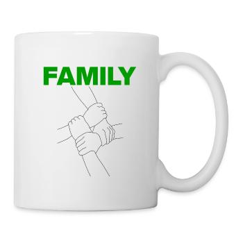 Famille – Ensemble, nous sommes forts, la force familiale - Mug blanc - blanc - Droite