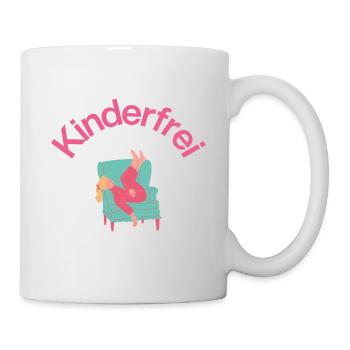 Child-free – sofa, sleep & silence, mother sleeps - Mug - white - Right