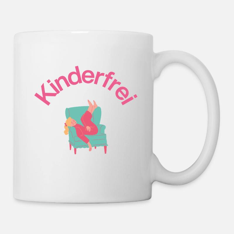 Kinderfrei – Sofa, Schlaf & Stille, Mutter schläft - Tasse - Weiß