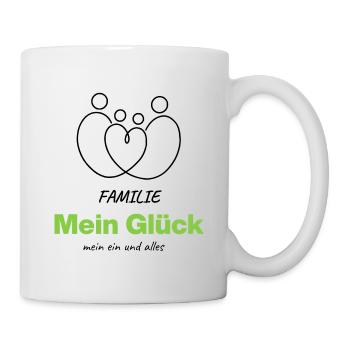Famille – Mon bonheur, mon tout - Mug blanc - blanc - Droite