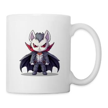 Chibi Vampir im Anzug mit Cape - Tasse - Weiß - Rechts