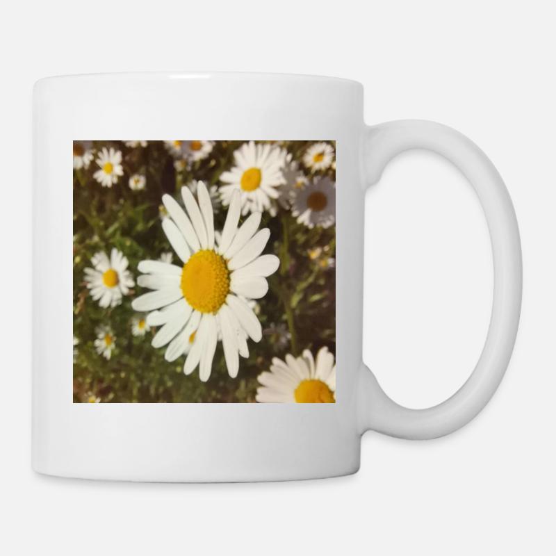 Gänseblümchen Sonnenlicht - Tasse - Weiß