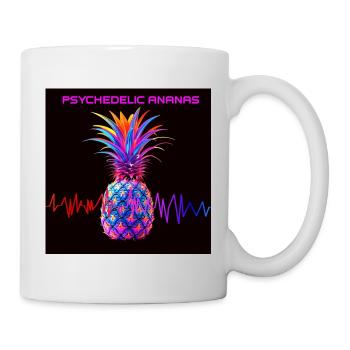 Psychedelic pineapple neon print - Mug - white - Right