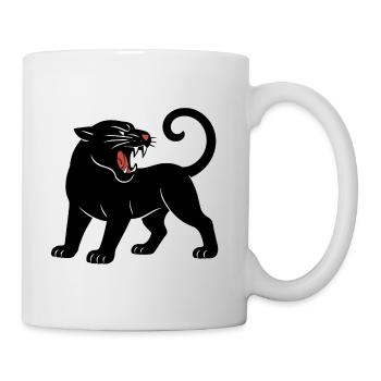 Schwarzer Panther Brüllt - Mug - white - Right