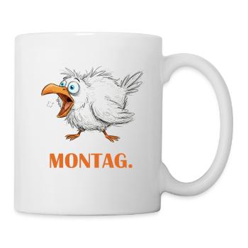 Montagsalarm Möwe - Monday Morning Seagull - Tasse - Weiß - Rechts