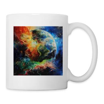 Earth in the magic of colours - Mug - white - Right