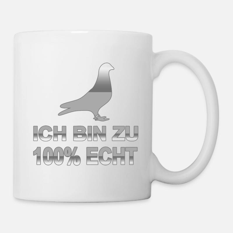 Tauben - Tasse - Weiß