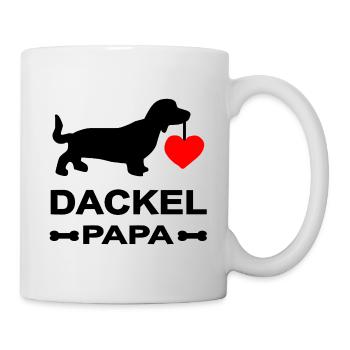 Dackel - Tasse - Weiß - Rechts