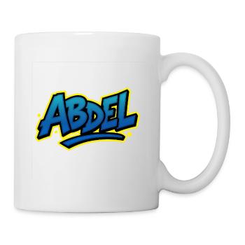 Graffiti Prénom Abdel cadeau idéal imprimable - Mug blanc - blanc - Droite