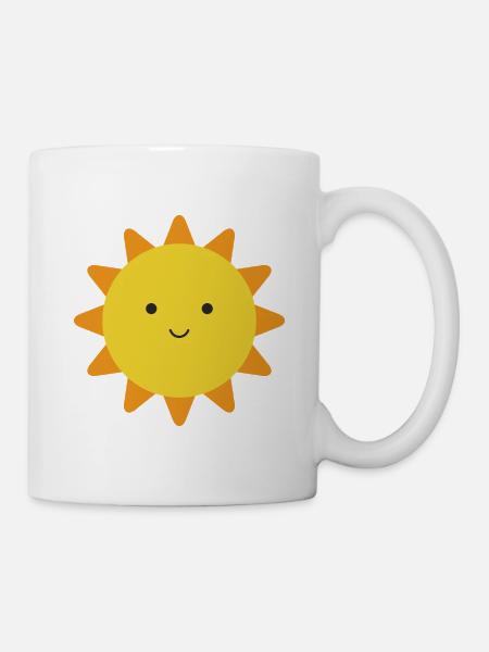 Sonne - Tasse - Weiß