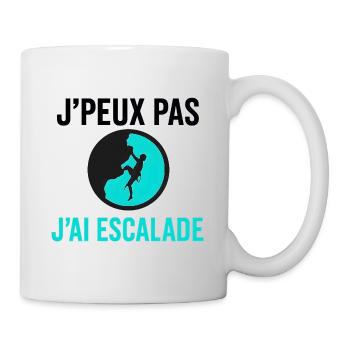 J'peux pas j'ai escalade - Mug blanc - blanc - Droite