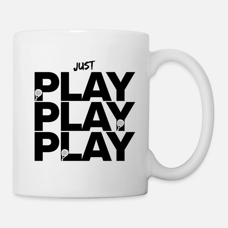 Just Play Padel, Smash it forever, Padel Sport - Mug - white