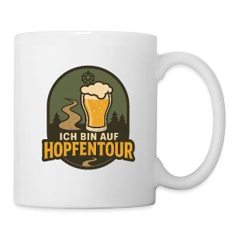 Hop Tour Beer Trail Logo - Mug - white - Right