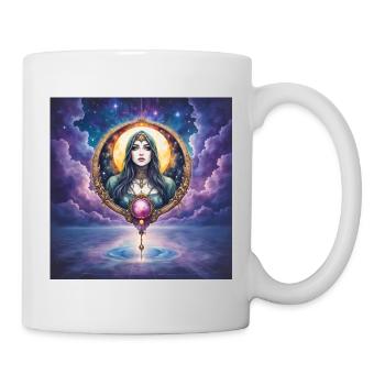 Lunar Arcana: Woman in a Celestial Ring - Mug - white - Right