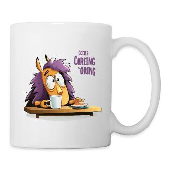 Kaffee Igel am Morgen - Tasse - Weiß - Rechts
