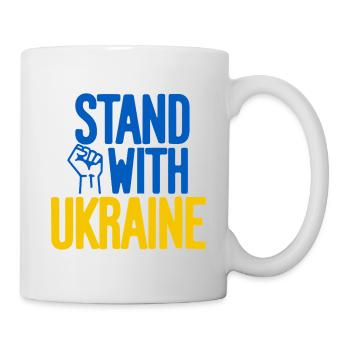 Stand With Ukraine Solidarity - Mug - white - Right
