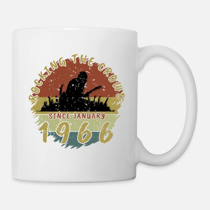 60e anniversaire Faire vibrer la foule GIT 01/1966 - Mug blanc - blanc
